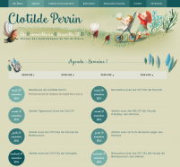 Agenda de la résidence de Clotilde Perrin