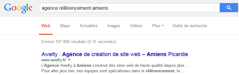 Google agence referencement amiens