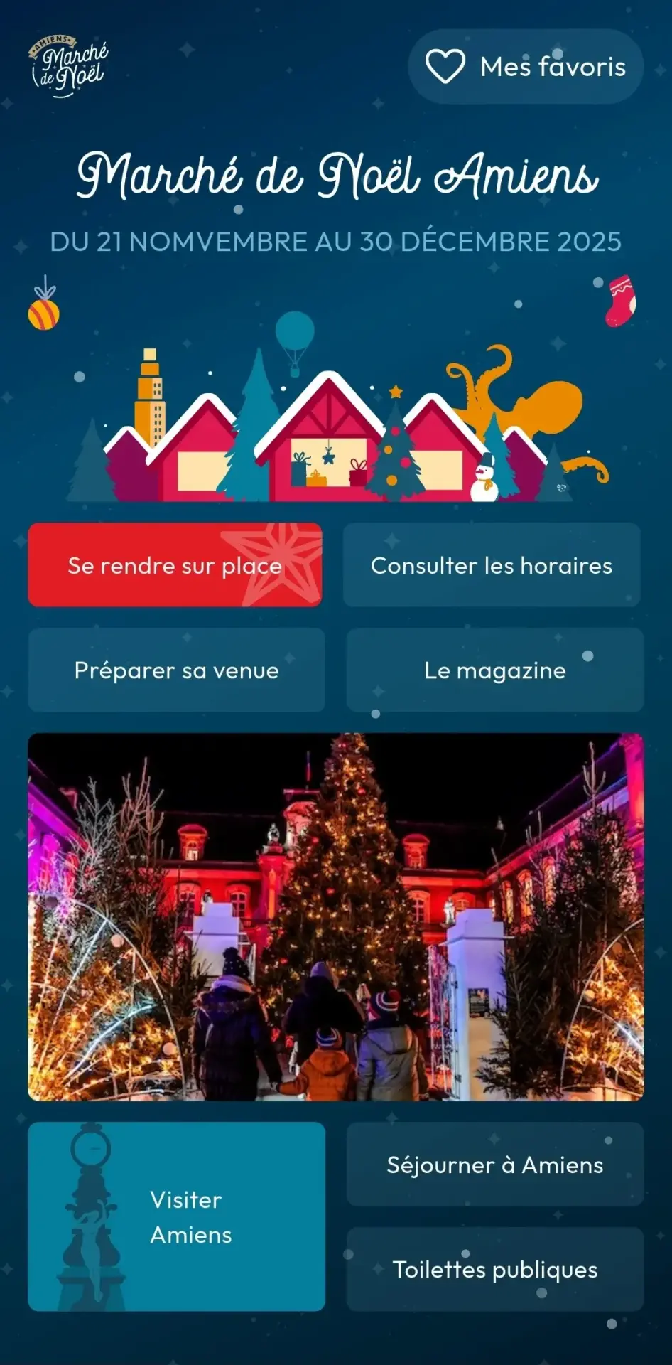Application marche noel amiens awelty