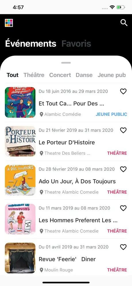 Application mobile Agenda Culturel