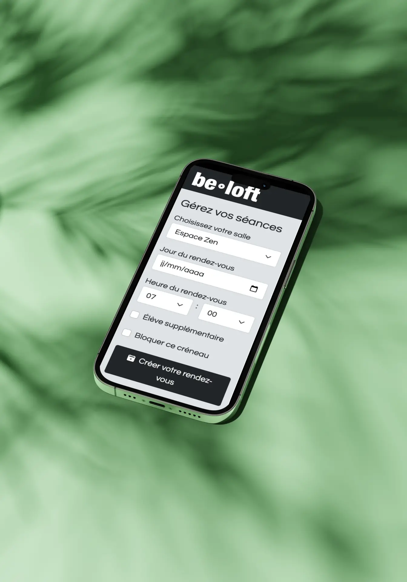 Beloft reservation salle sport mobile