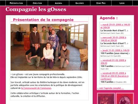 Les gOsses : nouveau site Internet