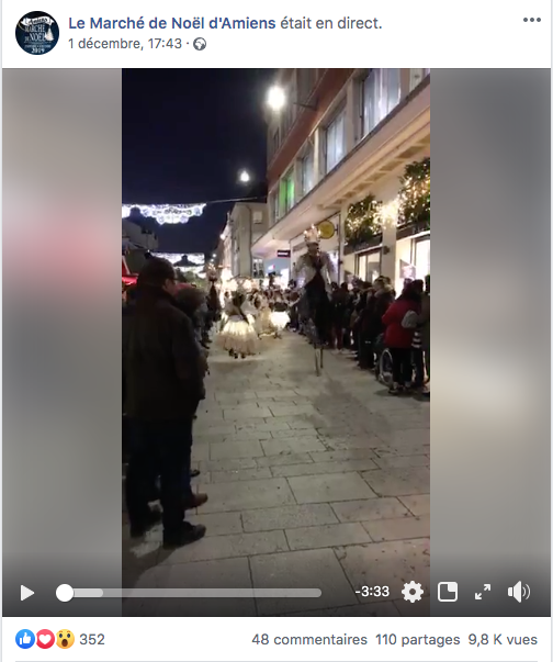 Réseaux sociaux Marché de Noël d'Amiens