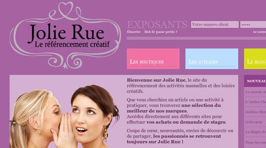 Jolie Rue, le site du référencement de loisirs créatifs
