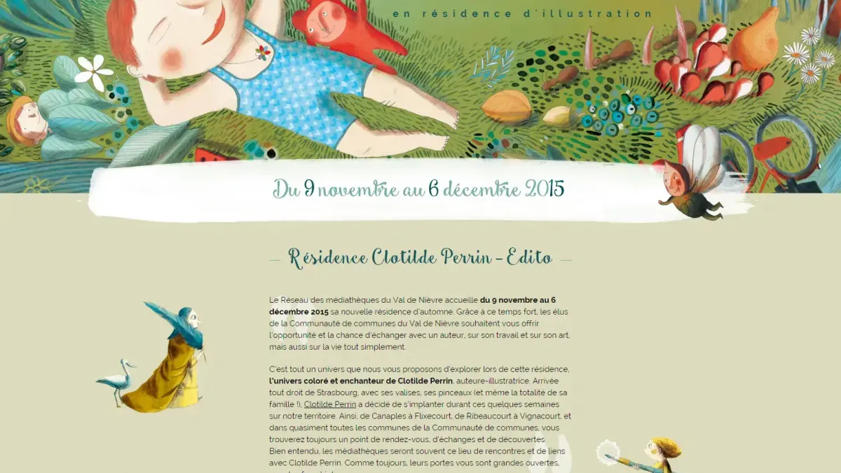 Clotilde perrin illustratrice en residence