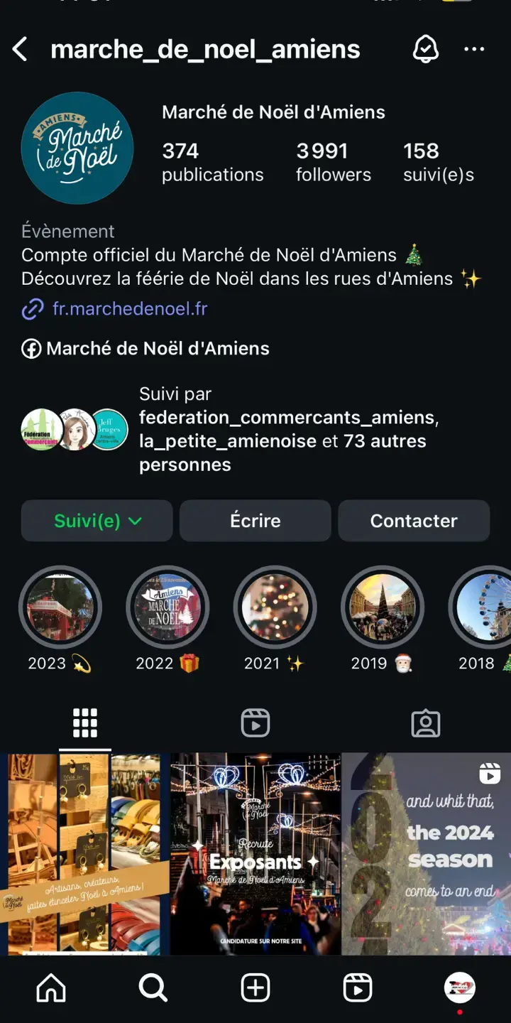 Community management marche noel amiens awelty