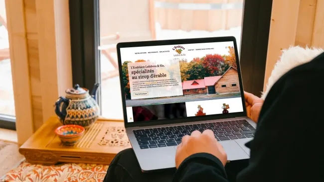 Création d'une boutique en ligne pour l'Érablière
