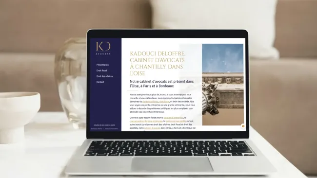 Création du logo et du site du cabinet d'avocats Deloffre