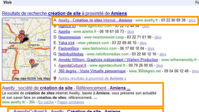 Création de site et référencement à Amiens : 1er sur Google