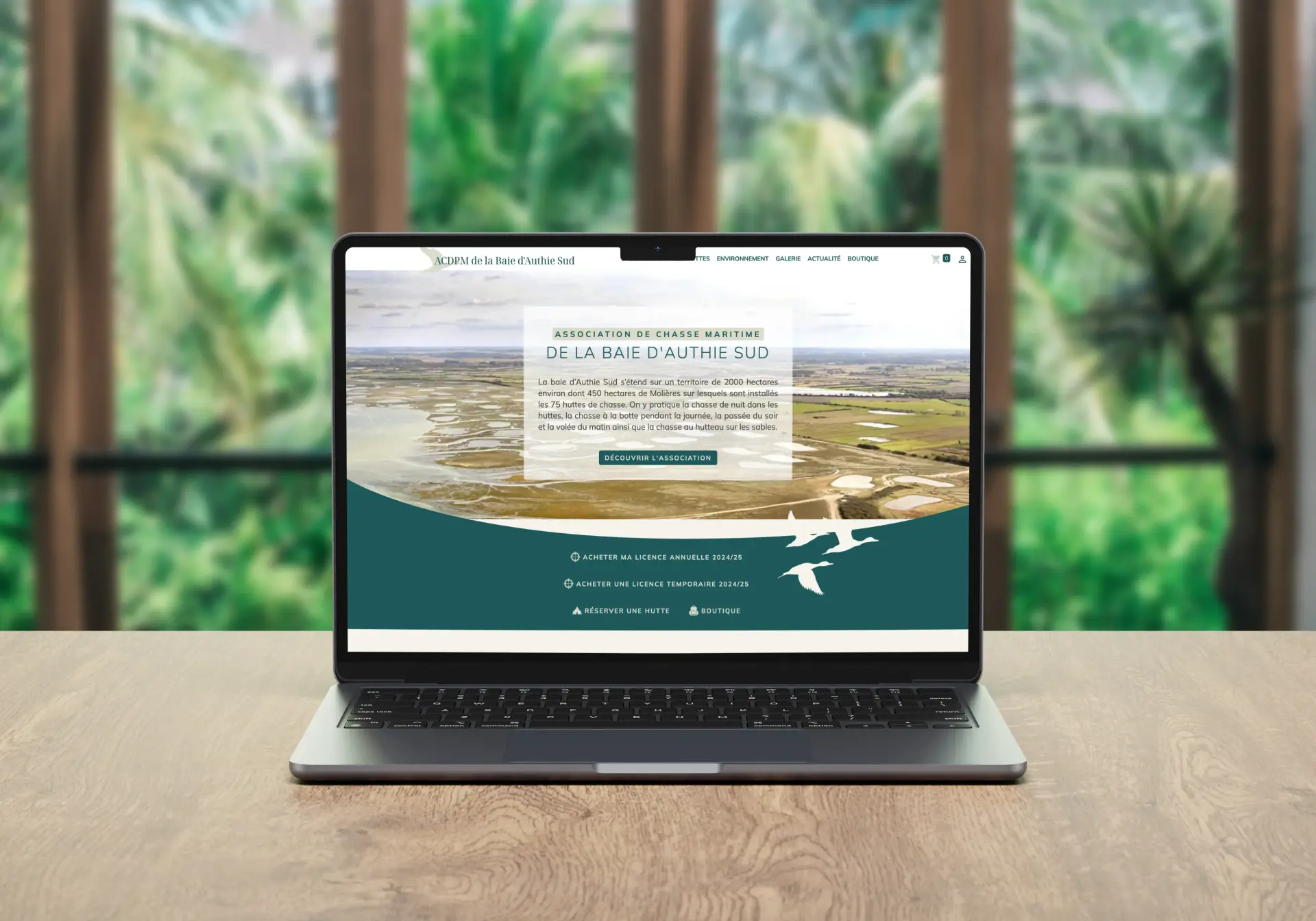 Creation site association chasse maritime baie authie sud
