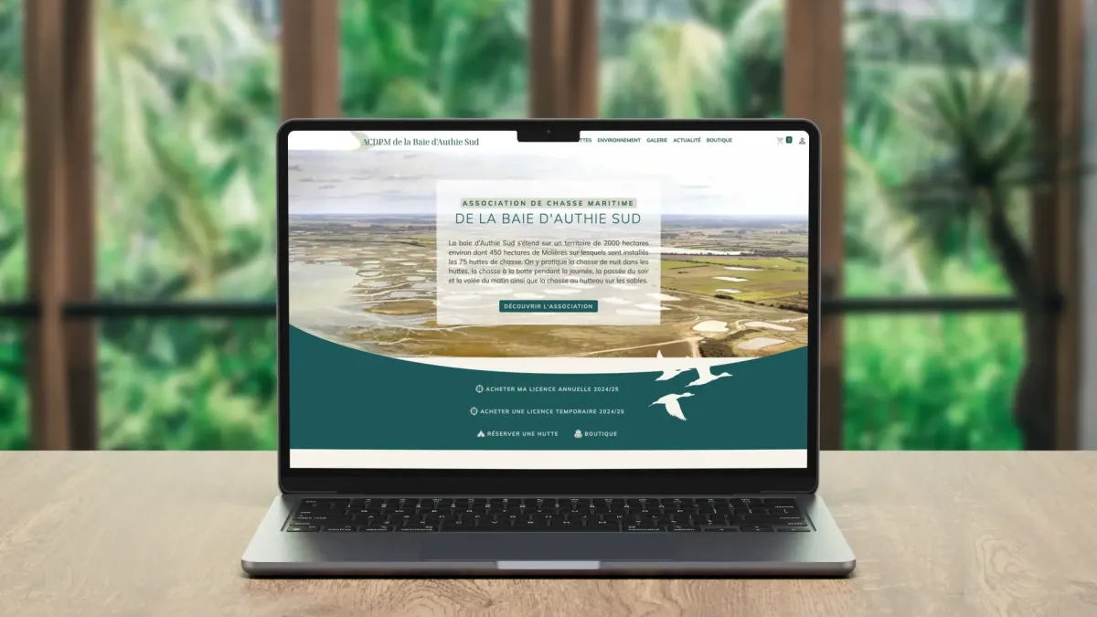 Création du site de l'Association de Chasse Maritime de la Baie d'Authie Sud