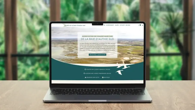 Création du site de l'Association de Chasse Maritime de la Baie d'Authie Sud