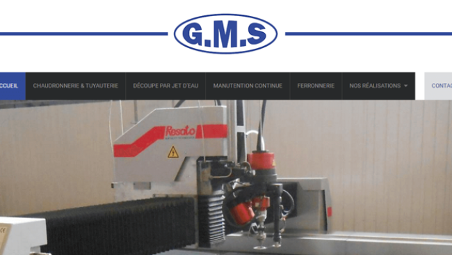 Un nouveau site internet d'entreprise pour GMS