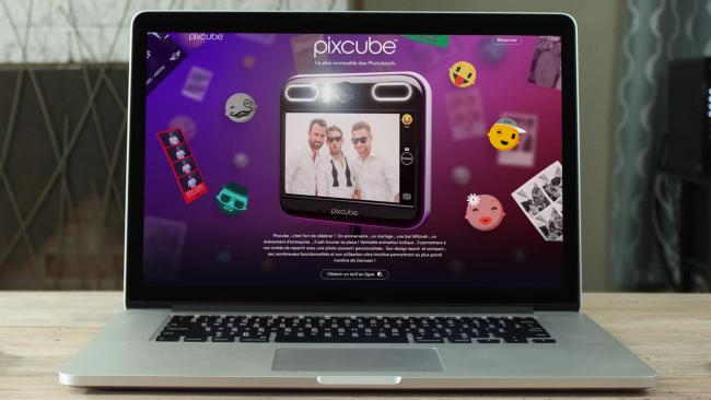 Création d'un site de location de photobooth Pixcube