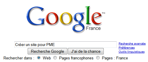 Création d'un site Internet pour les petites entreprises