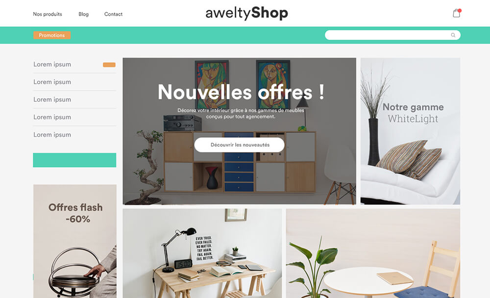 Design PrestaShop sur mesure