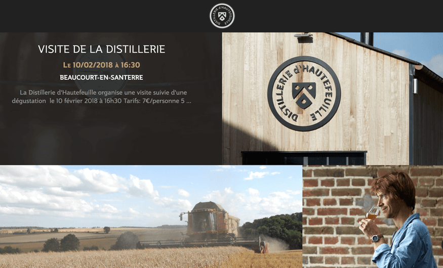 Création du site Distillerie d'Hautefeuille