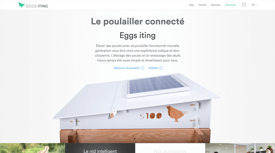 Eggs iting, le poulailler connecté