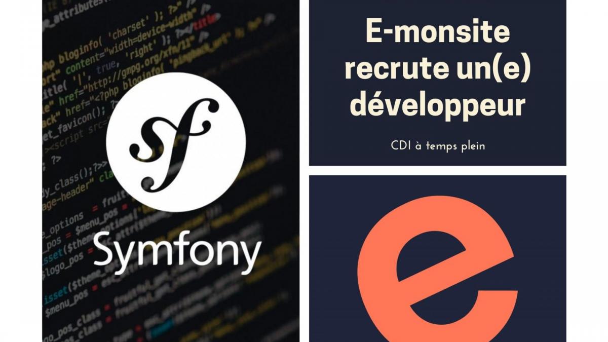 Recrutement développeur web PHP/Symfony confirmé(e) - E-monsite