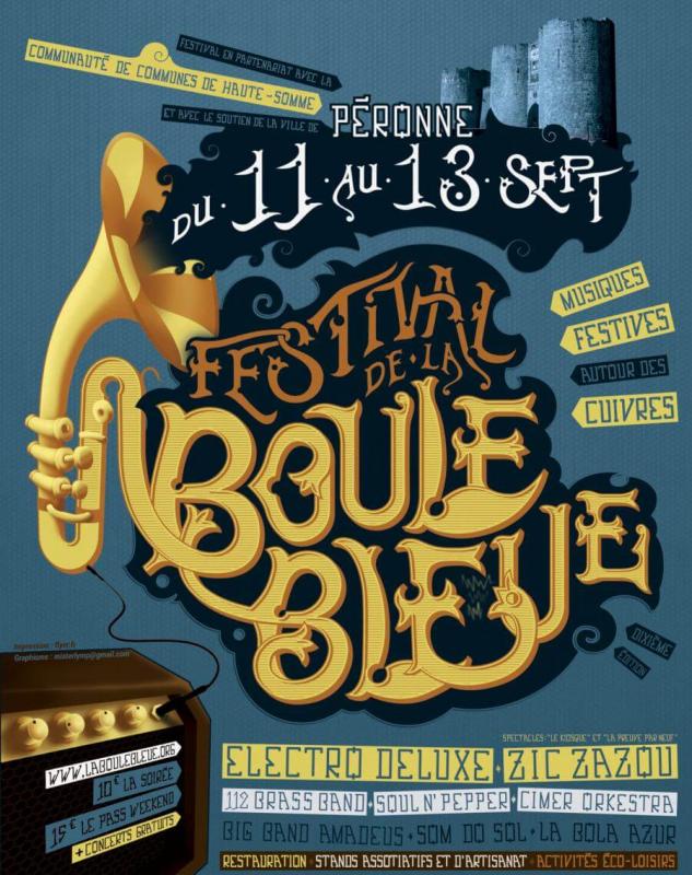 Affiche Festival de La Boule Bleue 2015