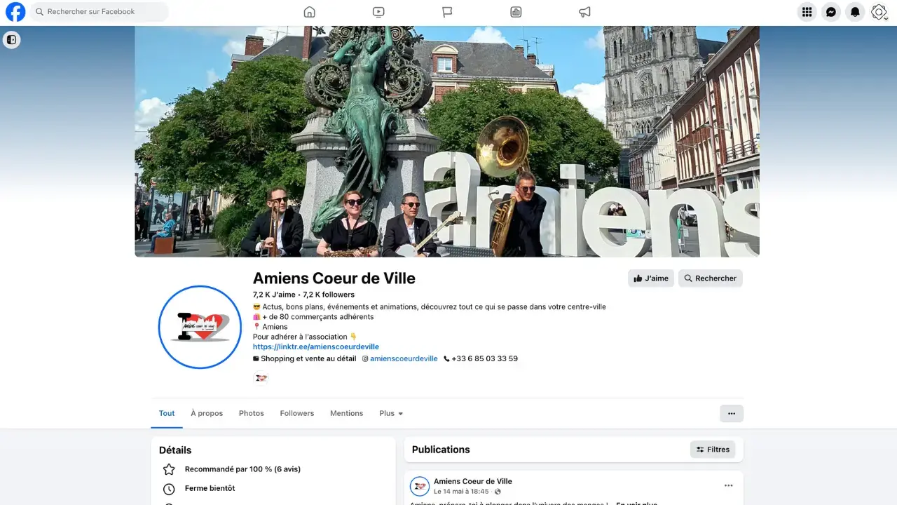 Community management Amiens Cœur de Ville - Gestion réseaux sociaux