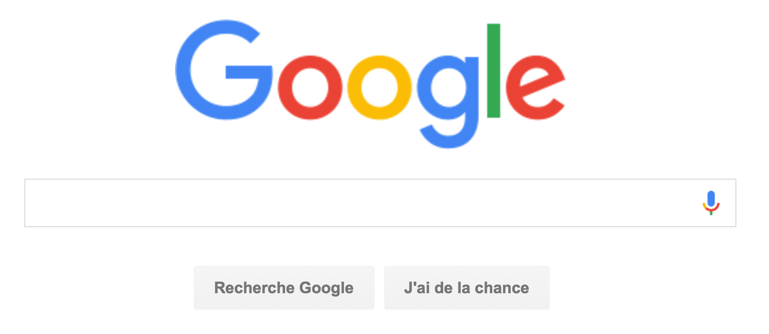 Barre de recherche Google