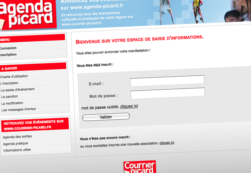 Un outil de diffusion pour le Courrier Picard