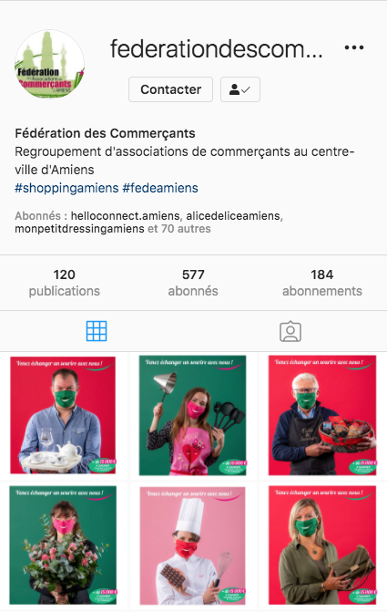 Instagram operation sourire federation commercants amiens 3