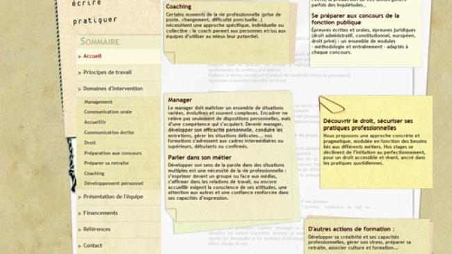 Création du site Imotep Formation Conseil
