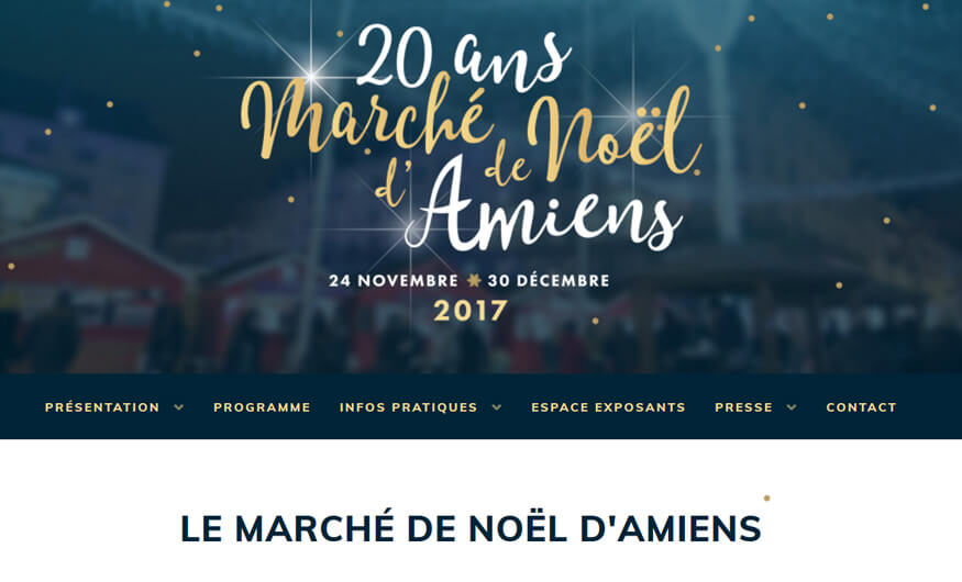 Marché de Noël à Amiens 