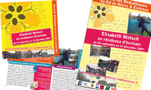 La brochure du Réseau des Médiathèques du Val de Nièvre et son affiche