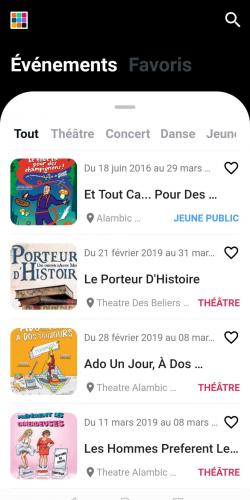 Nouvelle version appli agenda culturel