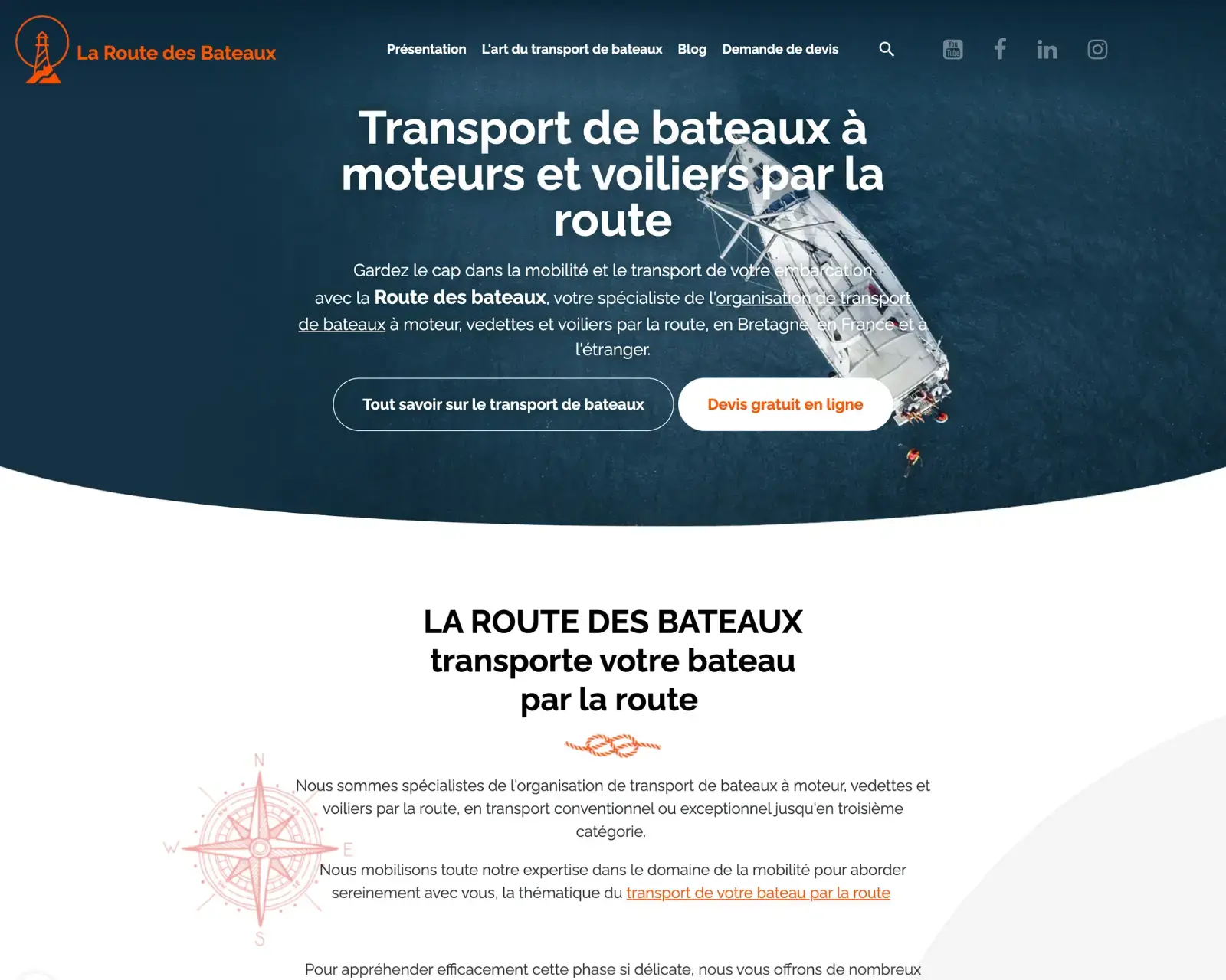 Optimisation referencement seo la route des bateaux awelty