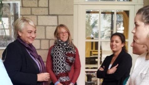 La ministre Pascale Boistard en visite chez Awelty à Amiens