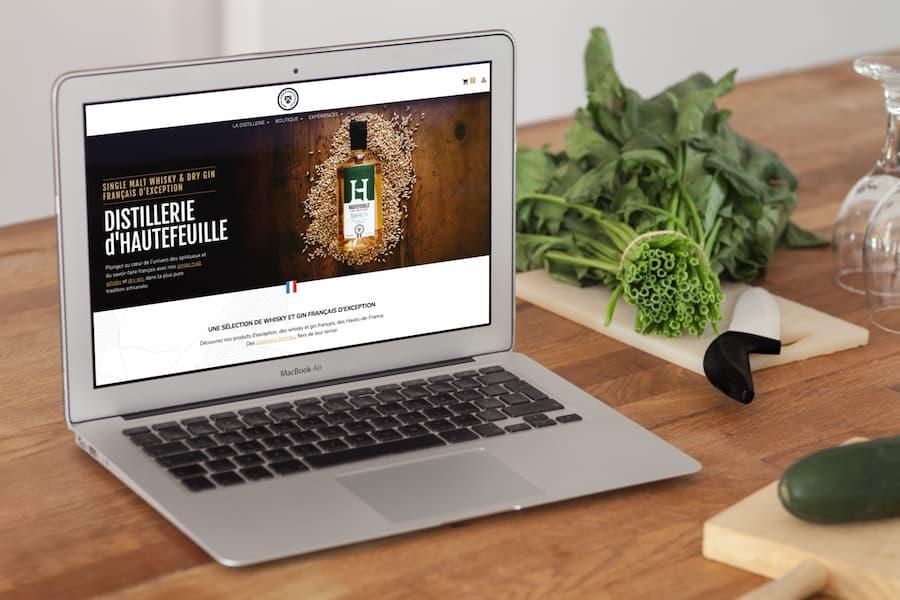 Refonte de la boutique en ligne de gin et whisky Distillerie d'Hautefeuille