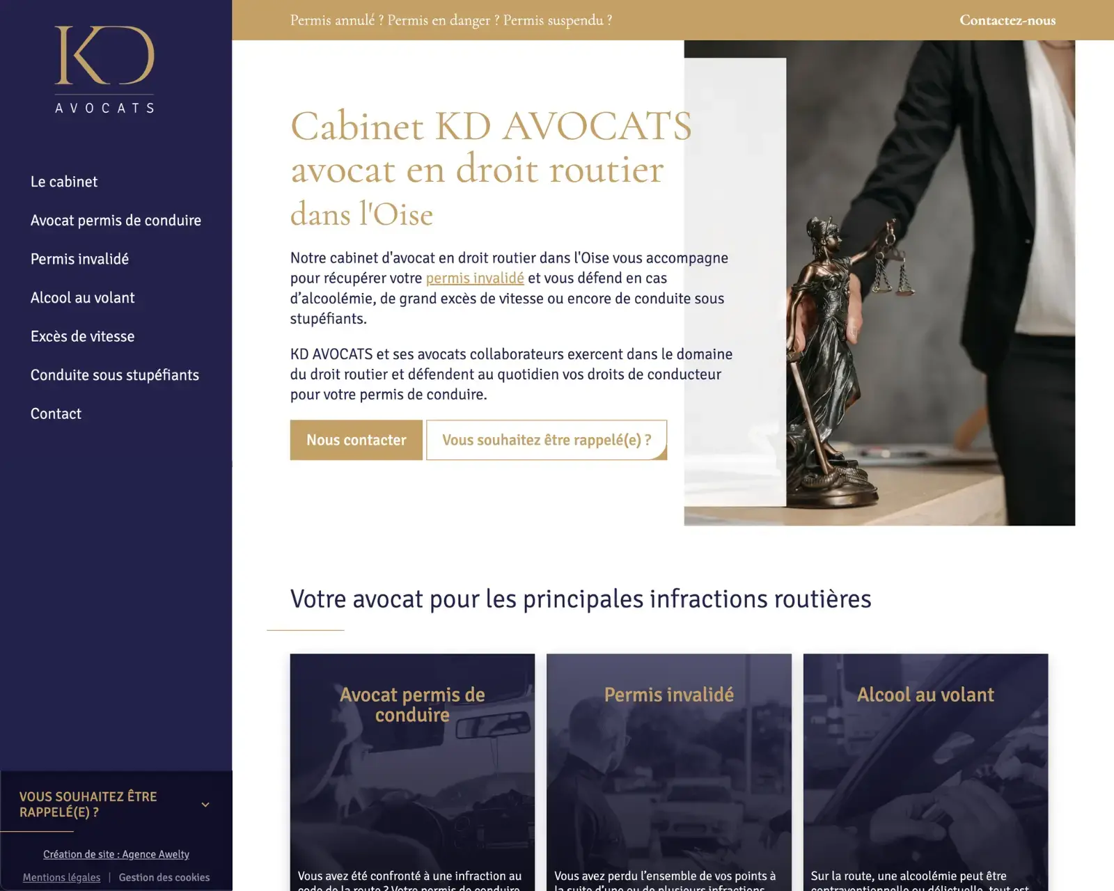 Refonte site kadouci avocats awelty