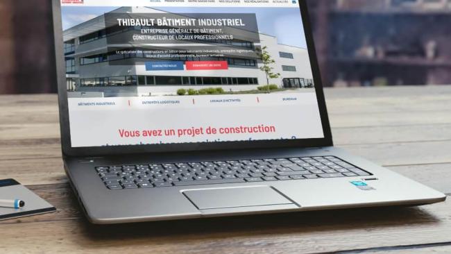 Refonte du site Internet Thibault Bâtiment Industriel