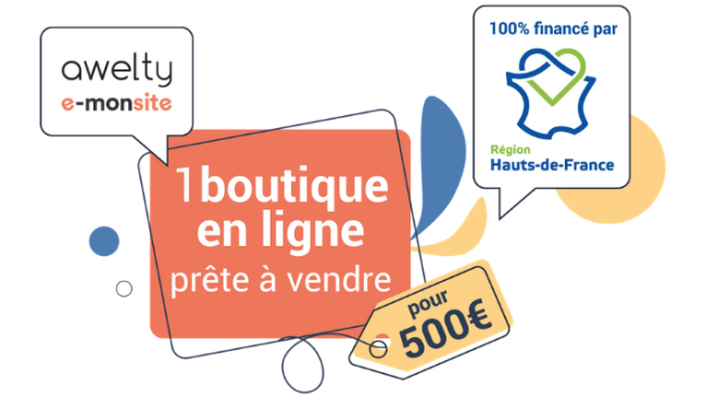 Un e-commerce en 24h financé par la Région Hauts-de-France