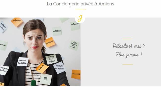 Awelty a créé le site web de la Conciergerie de Julie à Amiens