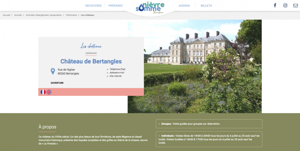 Site web office tourisme nievre somme