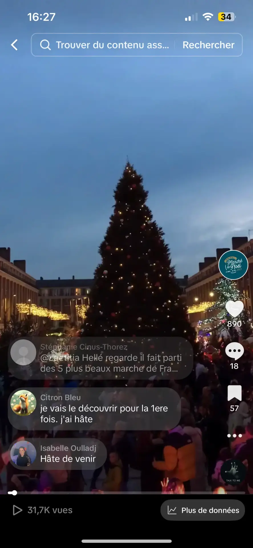 Tiktok marche noel amiens 2023