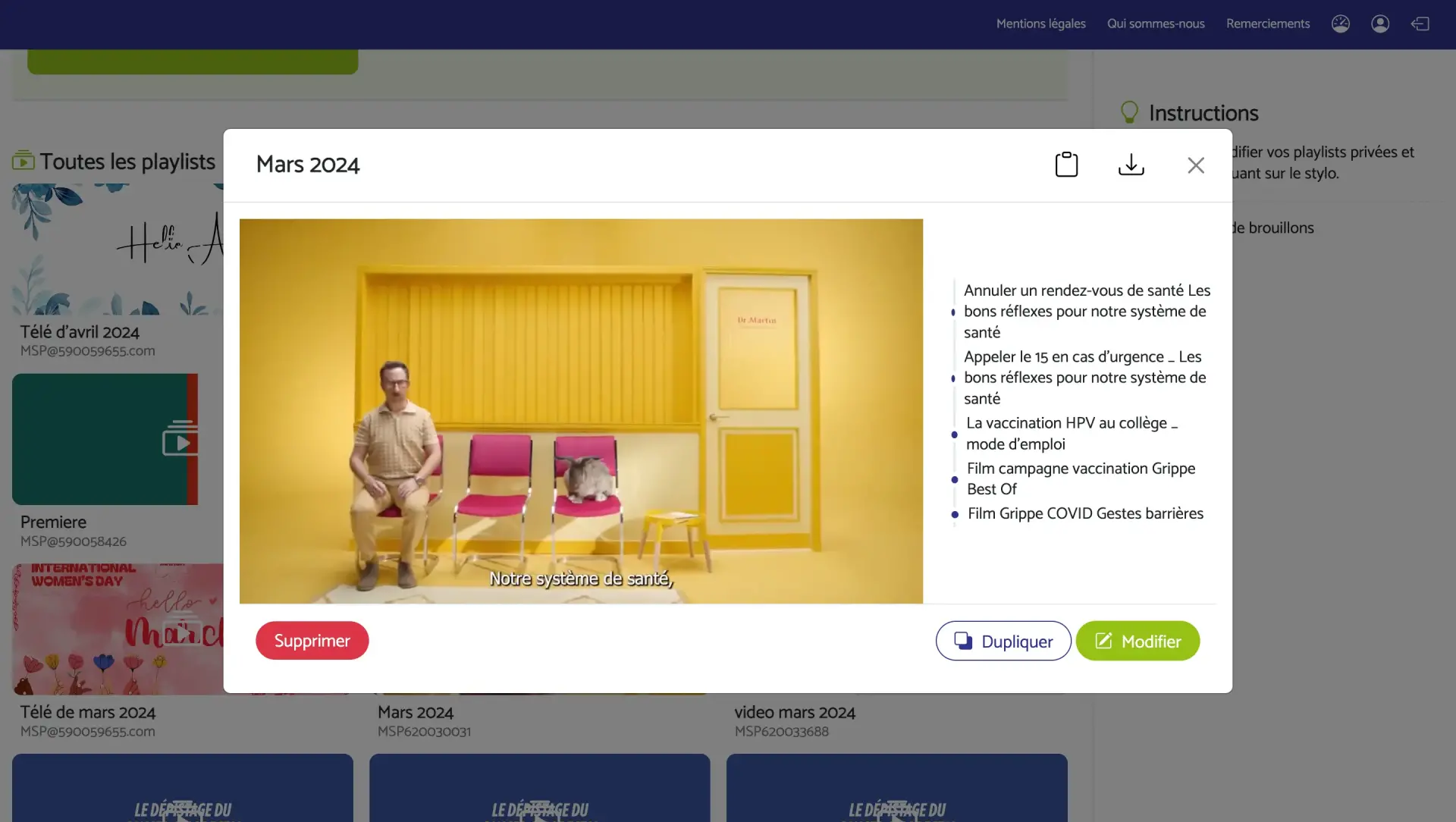 Video prev femas exemple video