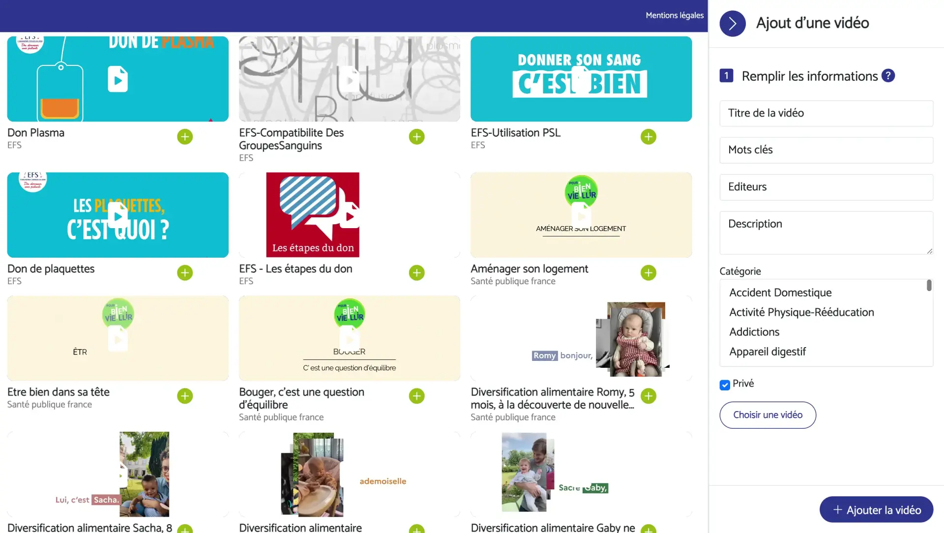 Video prev femas tableau de bord
