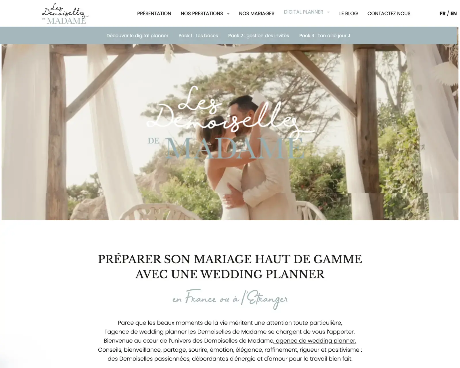Webdesign demoiselles de madame awelty